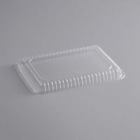 Choice Oblong Clear Plastic Dome Lid for 2.25 lb. & 1.5 lb. Shallow Foil Take-Out Container - 500/Case