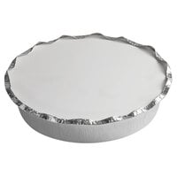 Choice 8" Round Standard Weight Foil Take-Out Pan with Board Lid - 200/Case