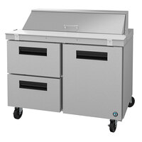 Hoshizaki SR48A-12D2 48" 1 Door, 2 Drawer Stainless Steel Refrigerated Sandwich Prep Table