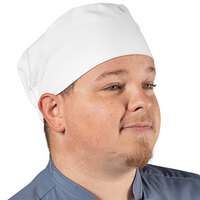 Uncommon Chef White Customizable Chef Skull Cap / Pill Box Hat 0156C