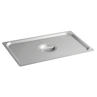 Carlisle 607000C DuraPan Full Size Solid Stainless Steel Steam Table / Hotel Pan Cover - 24 Gauge