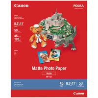 Canon 7981A004 8 1/2" x 11" White Pack of 8.5 Mil Matte Photo Paper Plus - 50 Sheets