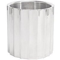 Front of the House SIB003MSS28 7 1/4" x 7 1/2" Fluted Stainless Steel Wine / Champagne Cooler
