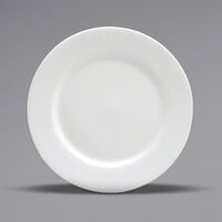 Oneida Buffalo Bright White Ware by 1880 Hospitality F8010000124 7 1/2" Rolled Edge Porcelain Plate - 36/Case