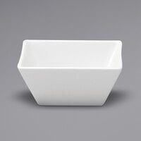 Oneida Buffalo Bright White Ware by 1880 Hospitality F8010000714S 15.5 oz. Tall Square Porcelain Bowl - 36/Case