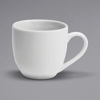 Oneida Buffalo Bright White Ware by 1880 Hospitality F8010000525 3.5 oz. Rolled Edge Porcelain A.D. Cup - 36/Case
