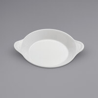 Oneida Buffalo Bright White Ware by 1880 Hospitality F8010000691 8 oz. Porcelain Shirred Egg Casserole Dish - 24/Case