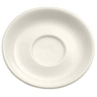 Oneida Buffalo Cream White Ware by 1880 Hospitality F9010000505 4 1/4" Porcelain A.D. Saucer - 36/Case