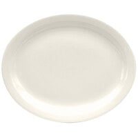 Oneida Buffalo Cream White Ware by 1880 Hospitality F9000000359 11 1/2" Narrow Rim Porcelain Platter - 12/Case