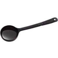 Carlisle 399003 Measure Misers 6 oz. Black Long Handle Portion Spoon