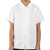 Uncommon Chef 0954 White Customizable No Pocket Cook Shirt - S