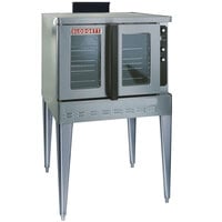 Blodgett DFG-200 Premium Series Natural Gas Single Deck Full Size Bakery Depth Convection Oven with Draft Diverter - 60,000 BTU