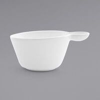 Front of the House DCS041WHP22 Harmony 16 oz. Bright White Porcelain Cup - 6/Case