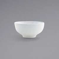 Front of the House DBO099WHP23 Harmony 23 oz. Bright White Tall Round Porcelain Bowl - 12/Case