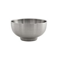 Front of the House DBO069BSS22 Harmony 10 oz. Brushed Stainless Steel Round Double Wall Bowl - 6/Case