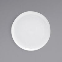 Front of the House DDP045WHP22 Harmony 9" Bright White Coupe Round Porcelain Plate - 6/Case