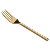 Acopa Phoenix Gold 7 5/16" 18/0 Stainless Steel Forged Salad / Dessert Fork - 12/Case