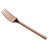 Acopa Phoenix Rose Gold 7 5/16" 18/0 Stainless Steel Forged Salad / Dessert Fork - 12/Case