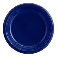 Creative Converting 28113731 10" Navy Blue Plastic Plate - 20/Pack