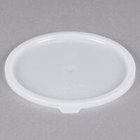 Carlisle 2 and 3.5 Qt. White Round Polyethylene Food Storage Container Lid