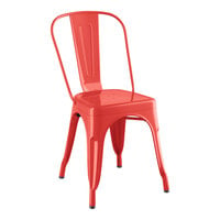 Lancaster Table & Seating Alloy Series Ruby Red Outdoor Cafe Chair