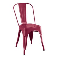 Lancaster Table & Seating Alloy Series Mulberry Outdoor Cafe Chair