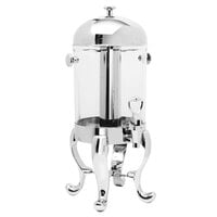 Eastern Tabletop 7542B Freedom 2 Gallon Brushed Stainless Steel Beverage Dispenser with Acrylic Container and Ice Core