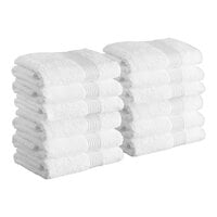 Lavex Luxury 27" x 54" 100% Combed Ring-Spun Cotton Bath Towel 15 lb. - 12/Pack