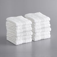 Lavex Luxury 16 inch x 30 inch 100% Combed Ring-Spun Cotton Hand Towel 4.5 lb. - 12/Pack