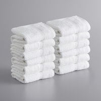 Lavex Premium 16" x 30" 100% Ring-Spun Cotton Hand Towel 4 lb. - 12/Pack