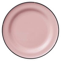 Luzerne Tin Tin by 1880 Hospitality L2101003119 6 3/4" Pink Porcelain Plate - 24/Case