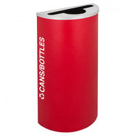 Ex-Cell Kaiser RC-KDHR-C RBX Kaleidoscope Collection Ruby Texture 8 Gallon Half-Round Cans / Bottles Receptacle