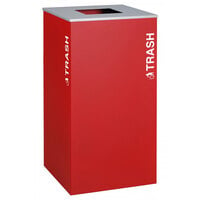 Ex-Cell Kaiser RC-KD36-T RBX Kaleidoscope XL Series Ruby Texture 36 Gallon Square Trash Receptacle