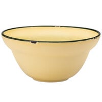 Luzerne Tin Tin by 1880 Hospitality L2103006701 9 oz. Yellow Porcelain Cereal Bowl - 48/Case