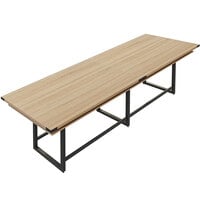 Safco MRH12SDD Mirella 12' Sand Dune Two-Tier Rectangular Standing Conference Table