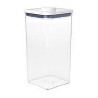 OXO Good Grips 6 Qt. Clear Square SAN Plastic Food Storage Container with White POP Lid