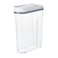 OXO Good Grips 4.5 Qt. Clear Rectangular SAN Plastic Food Storage Container with White POP Lid
