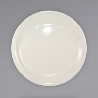 International Tableware VA-16 Valencia 10 1/2" Ivory (American White) Narrow Rim Stoneware Plate - 12/Case