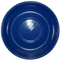 International Tableware 822-04S Cancun 6 1/8" Cobalt Blue Stoneware Latte Saucer - 24/Case