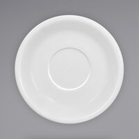 International Tableware 81376-02S Bistro 6 1/4" European White Stoneware Saucer   - 36/Case