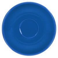 International Tableware CA-36-LB Cancun 5 1/8" Light Blue Stoneware A.D. Saucer - 36/Case