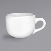 International Tableware 822-02 14 oz. European White Stoneware Latte Cup   - 24/Case