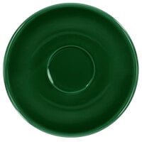 International Tableware CA-36-G Cancun 5 1/8" Green Stoneware A.D. Saucer - 36/Case
