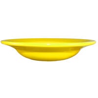 International Tableware CA-3-Y Cancun 10 oz. Yellow Stoneware Deep Rim Soup Bowl - 24/Case