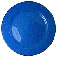 International Tableware CF-7 Campfire 7 1/8" Speckle Ocean Blue Rolled Edge Stoneware Plate - 36/Case