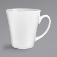 International Tableware 839P 13 oz. European White Porcelain Funnel Cup - 36/Case