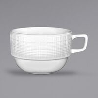 International Tableware DR-37 Dresden 4.5 oz. Bright White Porcelain A.D. Espresso Cup - 36/Case