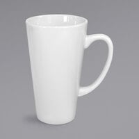 International Tableware 867-02 16 oz. European White Stoneware Funnel Cup   - 24/Case