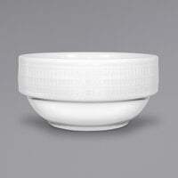 International Tableware DR-11 Dresden 12 oz. Bright White Stackable Porcelain Fruit Bowl - 36/Case