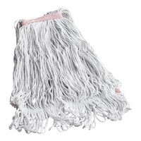 Carlisle Flo-Pac 369425B00 Natural Large Cotton Looped End Wet Mop Head with 1" Red Headband